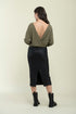 Amelie-Crossover Reversible Knit Blouse